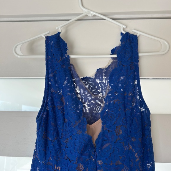 Tracy Reese Cobal Blue Lace Dress - Picture 3 of 5